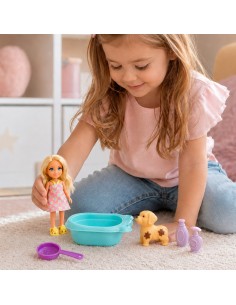 Lėlė ir šuniukas maudynėms, stebuklingas spalvos pasikeitimas WOOPIE 2