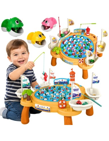 WOOPIE Interaktiver Spieltisch Fangspiel mit Piraten-Angel