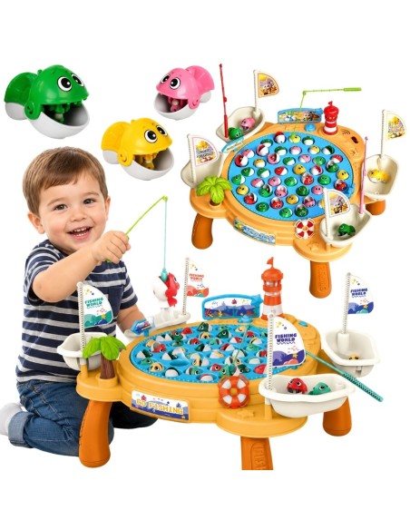 WOOPIE Interaktiver Spieltisch Fangspiel mit Piraten-Angel