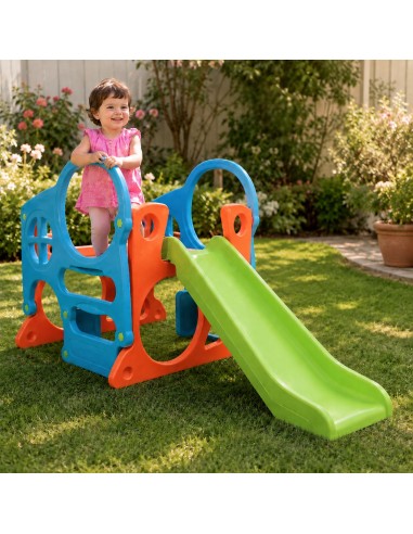 FEBER Large Playground Activity Center with Slide and Climbing
