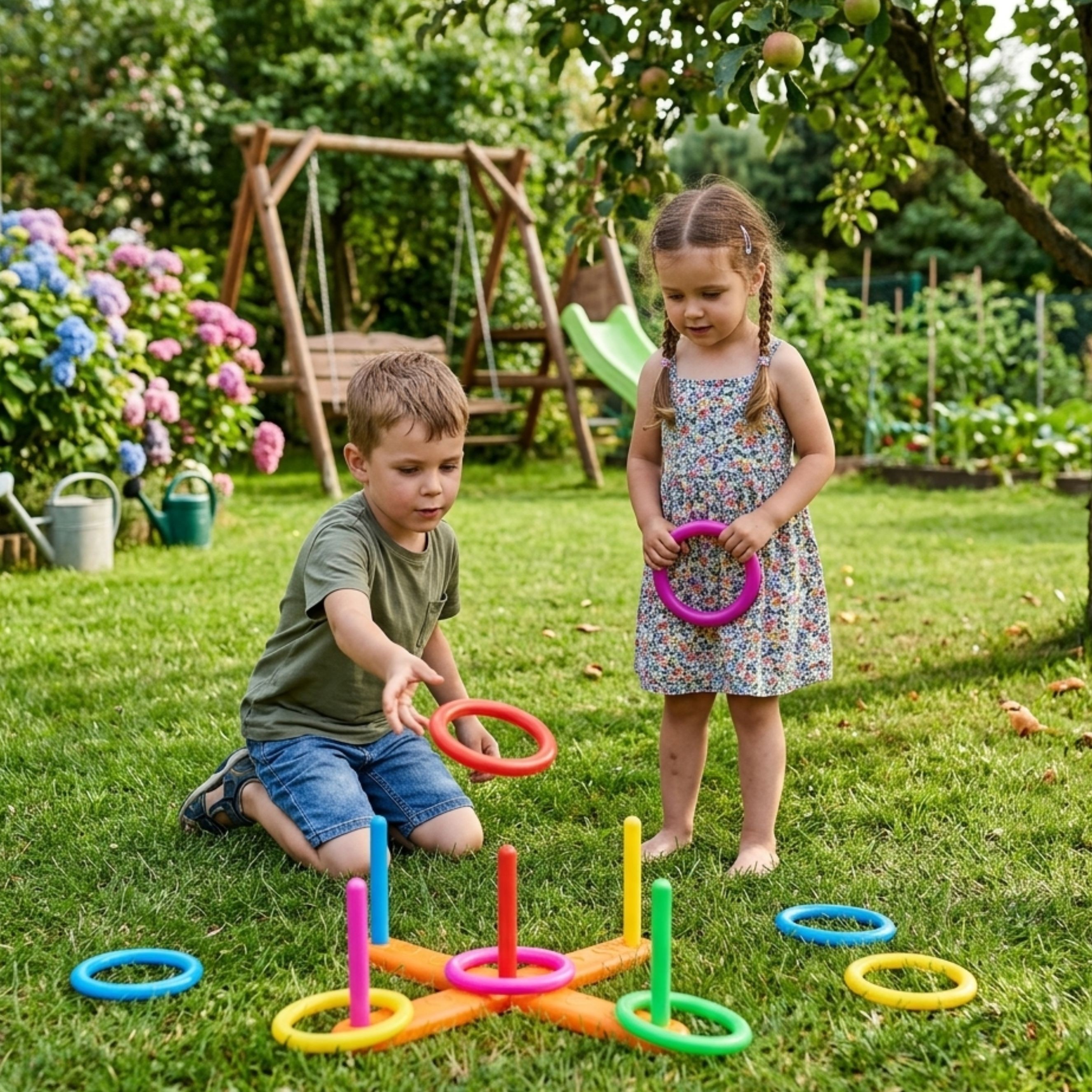 3-ühes serso cornhole hopscotch – detailvaade