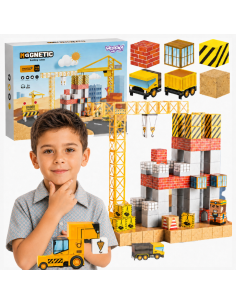WOOPIE Magnetische Bausteine Bau 165-tlg. – 3D-Baukasten