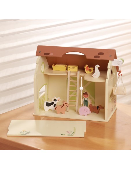 Wooden Vintage Farm (Classic World) - Folding House 17 pieces