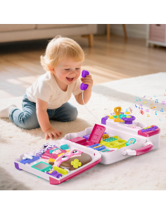 WOOPIE Beschäftigungs-Board Busy Car 3-in-1 Interaktiver Koffer 2