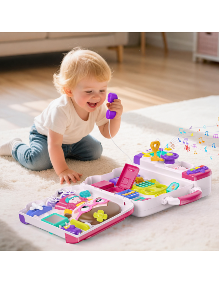 WOOPIE Busy Car Manipulation Board 3in1 Interactive Suitcase