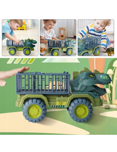 T-Rex Dinosaur Truck with Figures - Woopie Dinosaur Transporter