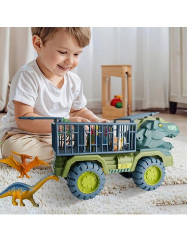 T-Rex Dinosaur Truck with Figures - Woopie Dinosaur Transporter