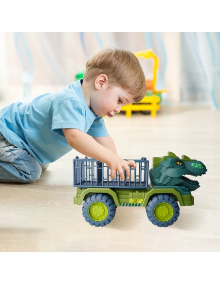 Ciężarówka‑Dinozaur T‑Rex z figurkami – transporter dinozaurów Woopie