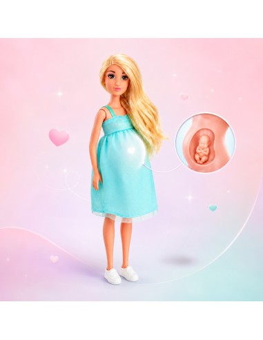 Pregnant mother-to-be doll with baby – realistic Woopie model