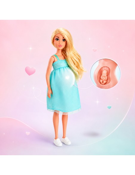 Pregnant mother-to-be doll with baby – realistic Woopie model
