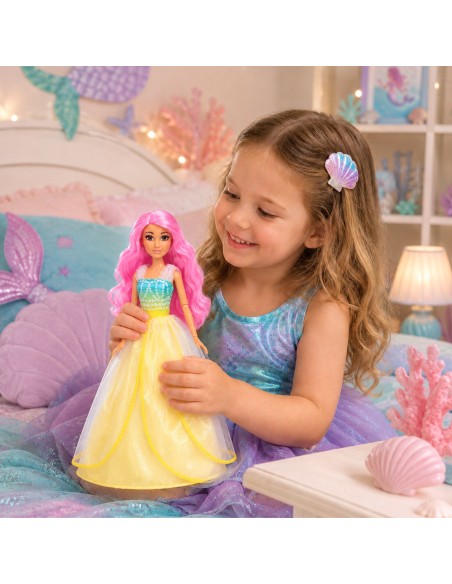 WOOPIE ROYAL Lili princesės lėlė – rožiniai plaukai ir žvilganti suknelė