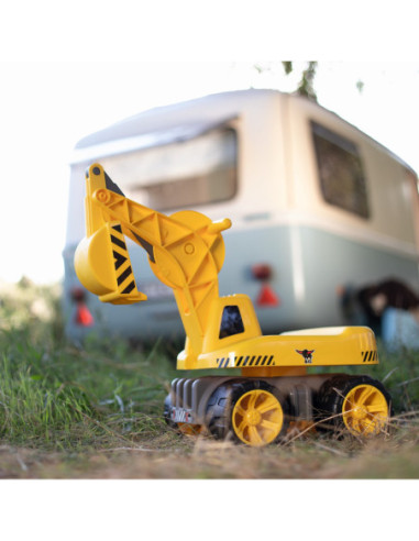 Big Maxi Koparka Jeździk ciche koła