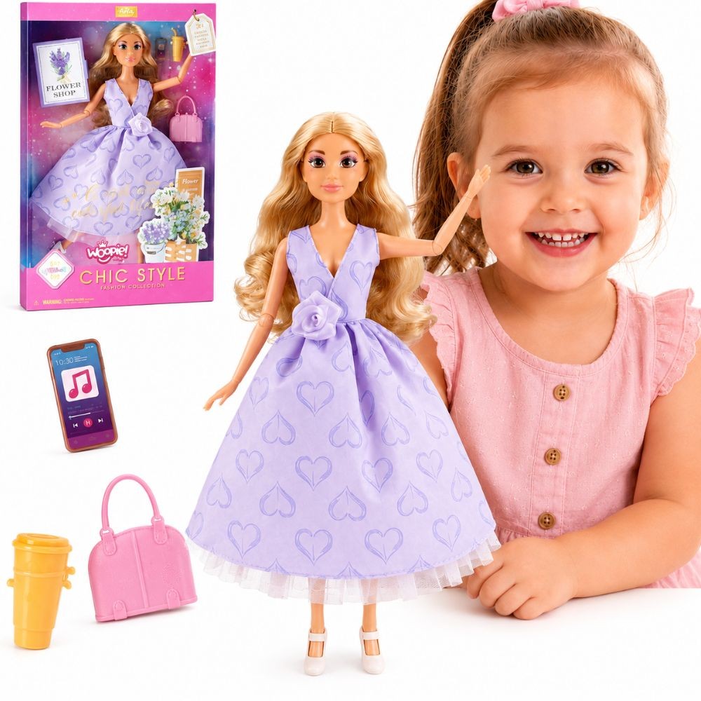 kuninglik lily nukk pikad – WOOPIE kuninglik Lily nukk pikad blondid juukse 30cm lavendel kleit tarvikud