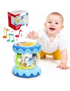 WOOPIE BABY Mini-Trommel Spieluhr 3in1 + Walze zum Krabbeln
