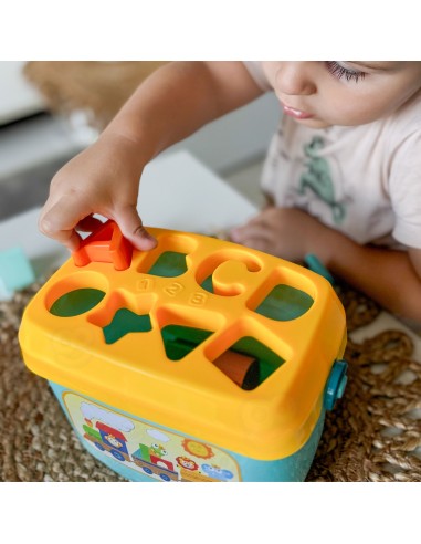 Sorter edukacyjny Wiaderko z klockami do nauki kształtów, liczb WOOPIE