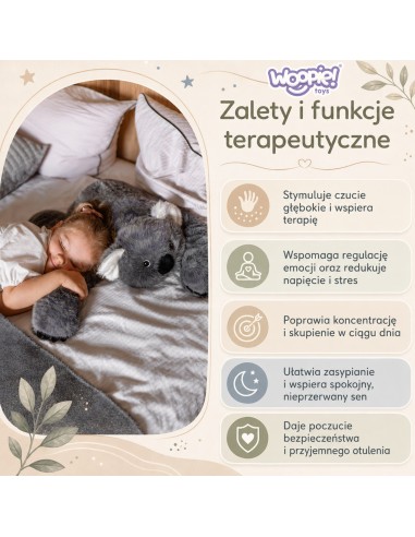 Woopie Sunkintas pliušinis koala Backbao 65cm - Hit!