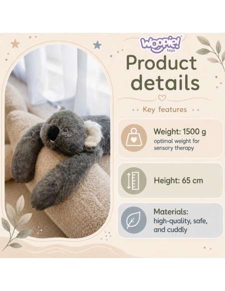 Woopie Sunkintas pliušinis koala Backbao 65cm - Hit!