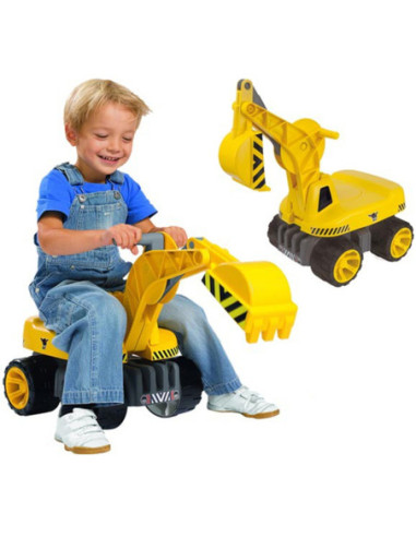 Big Maxi Koparka Jeździk ciche koła