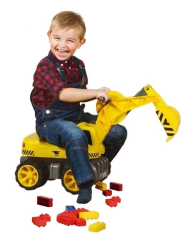 Big Maxi Koparka Jeździk ciche koła