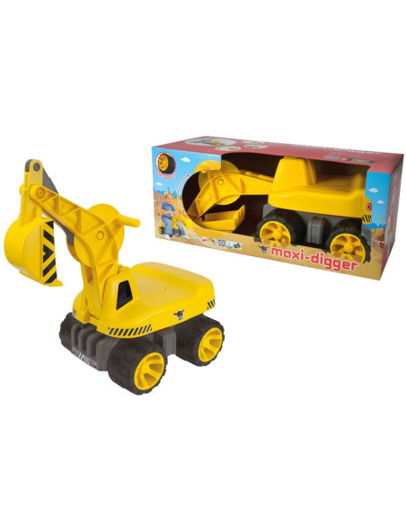 Big Maxi Koparka Jeździk ciche koła