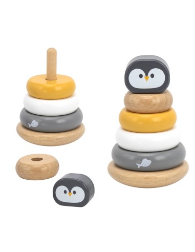 Set VIGA PolarB: Holz-Pyramide und Hammer- und Steckspiel (Montessori)