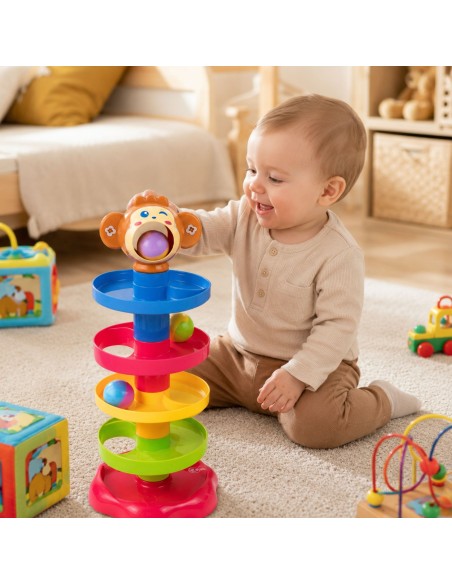 WOOPIE BABY Ball Track Spiral + 3 Balls - Toy for Children