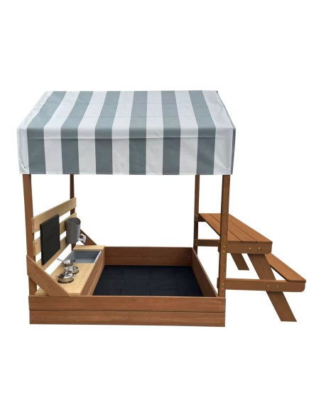 AXI Bo Sandbox with Roof, Kitchen and Picnic Table