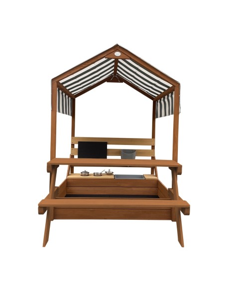 AXI Bo Sandbox with Roof, Kitchen and Picnic Table