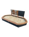 AXI Joey Ovaler Sandkasten mit Tafel und Abdeckung