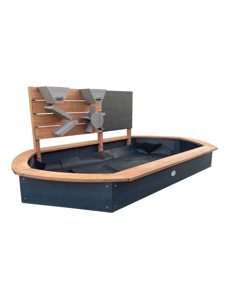 AXI Joey Ovaler Sandkasten mit Tafel und Abdeckung