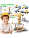 Holz-Hafenkran TOOKY TOY – Spielset für Kinder
