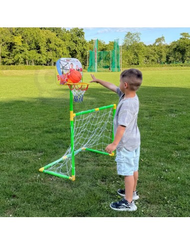 WOOPIE 2-in-1 Sports Set: Goal and Basketball - For Children