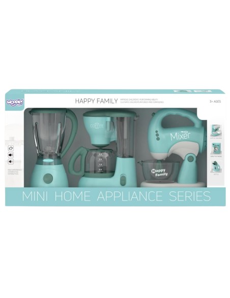 WOOPIE Haushaltsgeräte-Set 3in1 für Kinder - Mixer, Blender, Küchenroboter