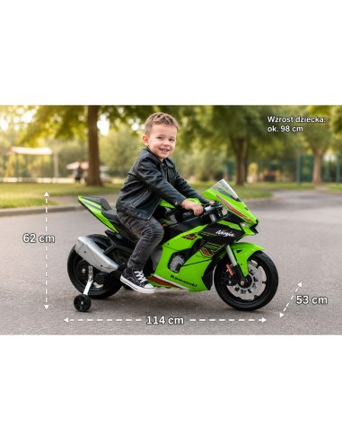 Kawasaki Ninja ZX R10 12V motociklas „Injusa“ - Sportiškas lenktynininkas vaikams!