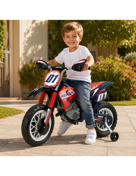 „Repsol“ motorinis žaislas su akumuliatoriumi 6V vaikams Injusa – lenktyninis cross stilius