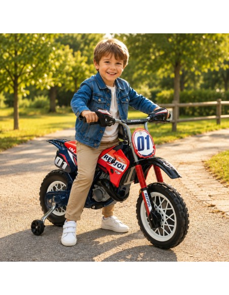 „Repsol“ motorinis žaislas su akumuliatoriumi 6V vaikams Injusa – lenktyninis cross stilius