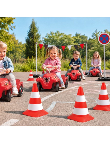 GROSSE Verkehrskegel - Set mit 4 Verkehrsleitkegeln