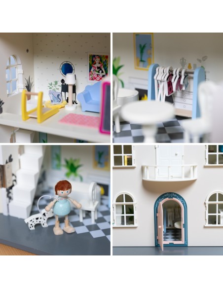 Wooden Vintage Dollhouse CLASSIC WORLD - Classic in Design