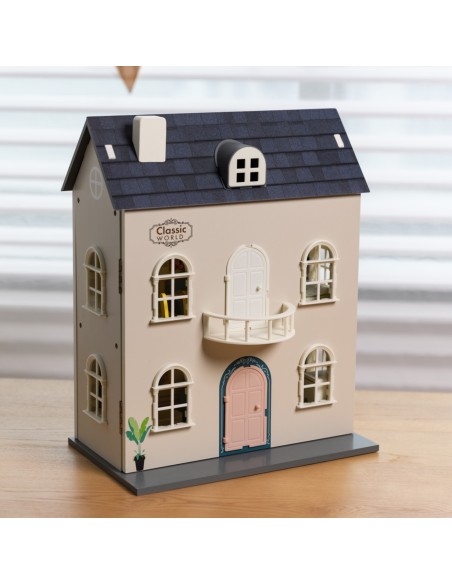 Drewniany Domek dla Lalek Vintage CLASSIC WORLD - Klasyka w Designie