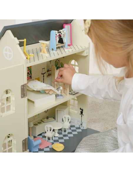 Wooden Vintage Dollhouse CLASSIC WORLD - Classic in Design