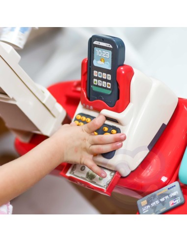 Einkaufswagen WOOPIE mit Waage, Kasse und Scanner + 48 Zubehör