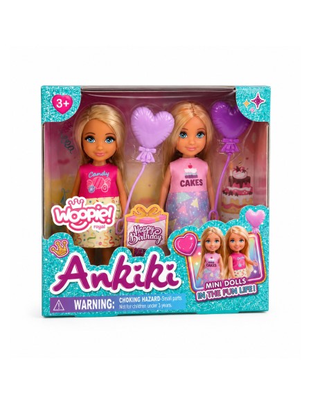 Ankiki „Happy Birthday“ gimtadienio lėlyčių rinkinys nuo WOOPIE