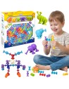 WOOPIE Suction Cup Building Blocks - Crazy Animals