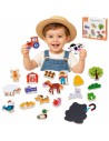 Viga Farm Magnetic Friends – Wooden figurines for creative play