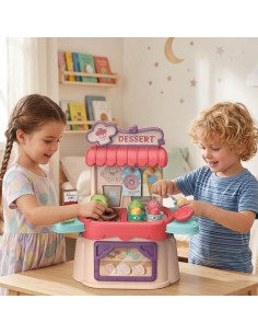 WOOPIE Eisdiele & Süßwarenladen – Koffer/Rucksack, Eis-Shop 3-in-1 Tasche 25-tlg. – Spielzeug 2