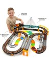 WOOPIE Electric Train 2in1 Race Track XXL 192 pcs.