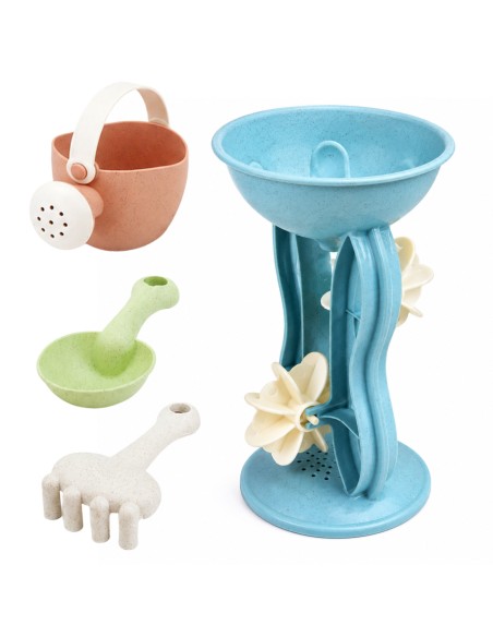 WOOPIE GREEN 10-piece Sand Set with Spinning Wheel and Watering Can