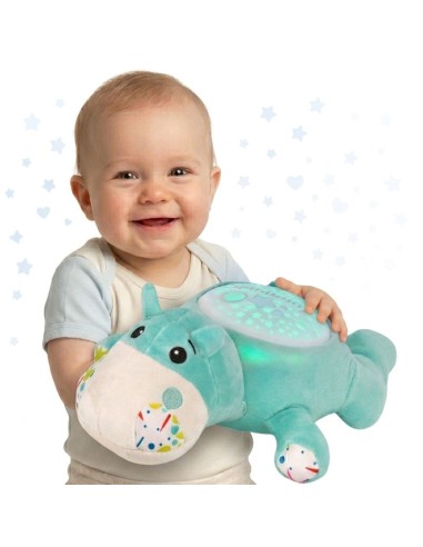 WOOPIE BABY 2-in-1 Hippo Projector Cuddly Toy - Sleep Aid