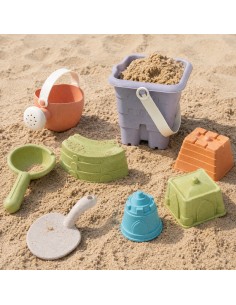 WOOPIE GREEN Sandspiel-Set 8-tlg. im Eimer – biologisch abbaubar 2