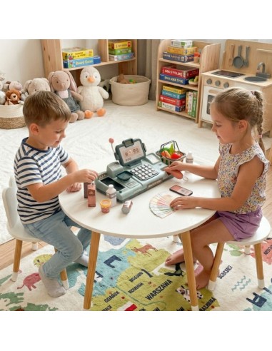 WOOPIE Kinderkasse mit Mikrofon und Zubehör
